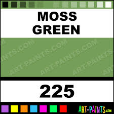 Moss Green Colours Acrylic Paints 225