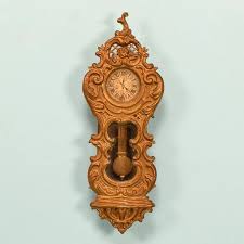 antique german gilt pewter pendulum