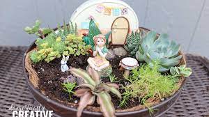 Diy Boho Succulent Fairy Garden