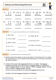 5th grade math worksheets pdf