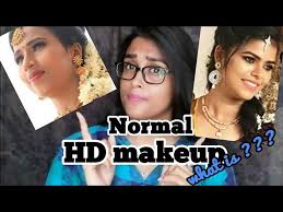 normal vs hd makeup