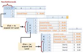 Vba To Show Hide Groupings Outlines Excel Microsoft