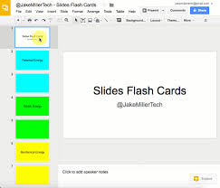 google slides flash cards jake miller