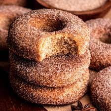 cinnamon sugar donuts in bloom bakery