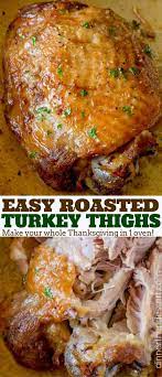 easy roasted turkey thighs dinner