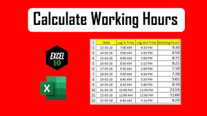calculate hours worked in excel