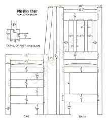 Printable Plans For A Mission Chair