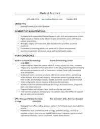 Sample Cover Letter For Medical Assistant With No Experience Medical