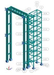 design of lift tower connected to
