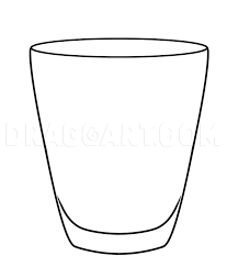 How To Draw A Glass Step By Step