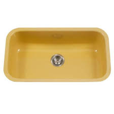 houzer yellow kitchen sinks