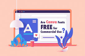 are canva fonts free for commercial use