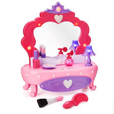 kid connection light up vanity set with working storage drawer