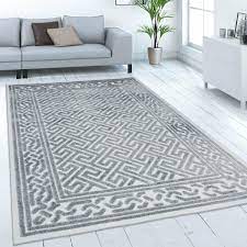 modern silver grey rug with grey tufted
