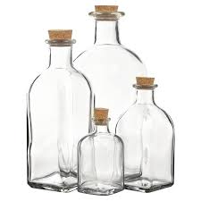 bottle jars vials with cork stopper lid
