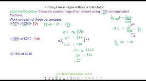 calculating a percene of an amount