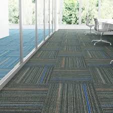 blue and grey nylon carpet tile