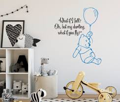classic pooh wall decal for nursery
