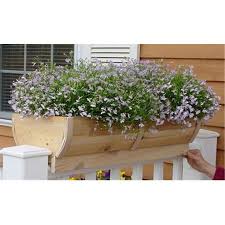 The pots are generally placed on the edge of the deck so they don't get in the way of other furniture. 28 In Deck Rail Planter Walmart Canada