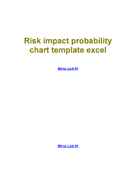 Fillable Online Downloadrisk Impact Probability Chart