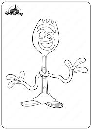 Coloring pages are fun for children of all ages and are a great educational tool that helps children develop fine motor skills, creativity and color recognition! Printable Disney Toy Story Forky Coloring Pages