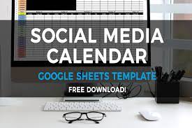 social a calendar google sheets