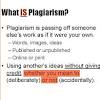 Definition of Plagiarism