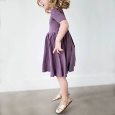 The Short Sleeved Ballet Dress In Thistle Alice Ames