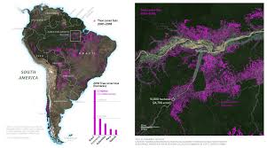 Map Deforestation In South America 2001 2018 Source In
