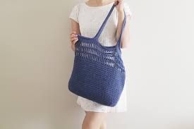 easy tote bag free crochet pattern