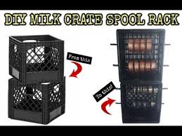 Diy Milk Crate Spool Rack Tutorial
