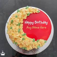 name birthday cakes write name on