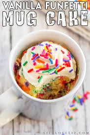 vanilla funfetti mug cake recipe life
