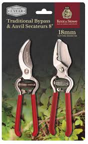 traditional byp anvil secateurs