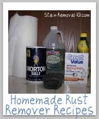 natural homemade rust remover recipes