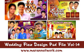 wedding flex banner design psd file