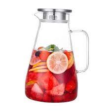68 Ounces Glass Pitcher With Lid Hot