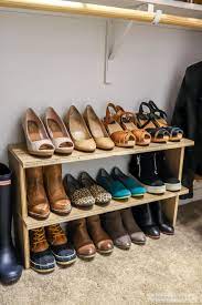easy diy shoe shelf organizer
