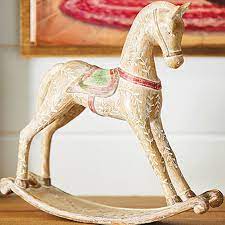 decorative holiday rocking horse