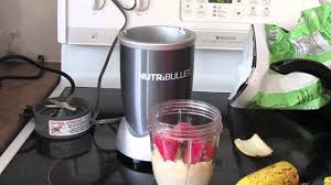 nutribullet making a protein smoothie