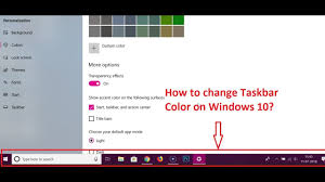 So this is how you can change your windows 10 icons on your personal computer. How To Change Taskbar Color On Windows 10 Youtube