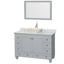 single bathroom vanity for vessel sink