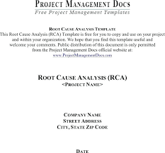 Root Cause Analysis Template Download Free Premium Templates