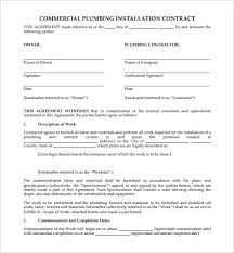 Plumbing Proposal Template Free Lovely Service Agreement