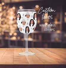 Custom Faces Wine Glass Sleeves Custom
