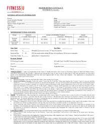 11 Gym Membership Contract Examples Word Docs Pages