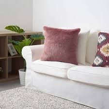 dotir cushion cover brown pink 20x20