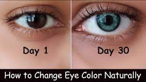 how to change eye color naturally