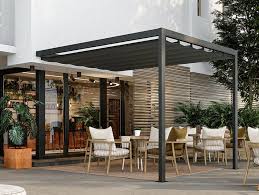 Pergolas With Folding Louvers