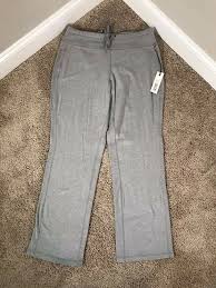 Womens Zelos Workout Athletic Pants Size Medium Gray Bottoms
